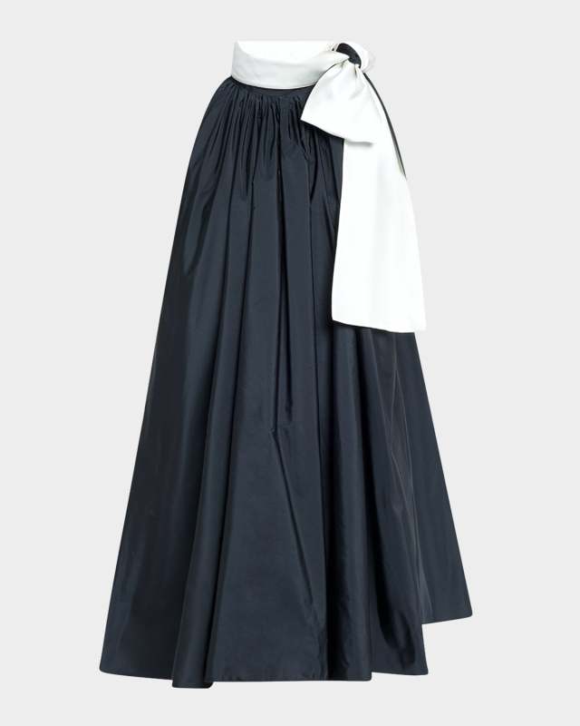 Beber Bow-Neck Shift Mini Dress